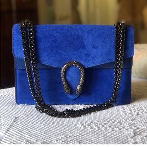 Vera Pelle Dionysus Chain leather suede NWOT GG